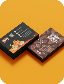 Card design for the Nikhla, a namkeen shop in surat.